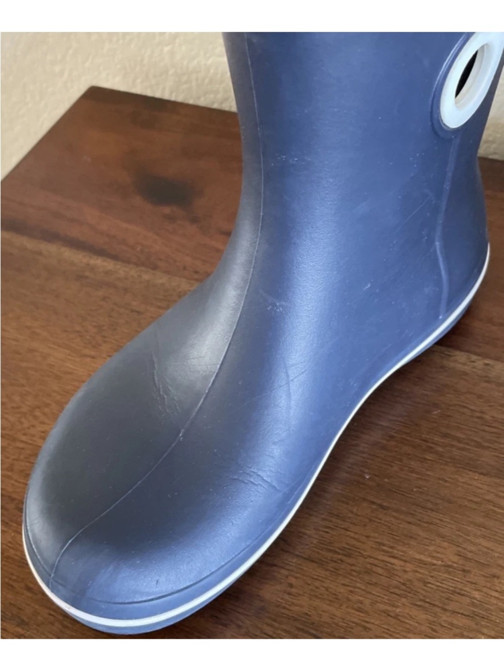 Crocs Jaunt Shorty Rain Boots Pull On Shoes Booties Womens Sz 7 Navy Blue 15769 - Picture 13 of 14